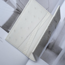 白狐ミニお財布　クロコダイル 3枚目の画像