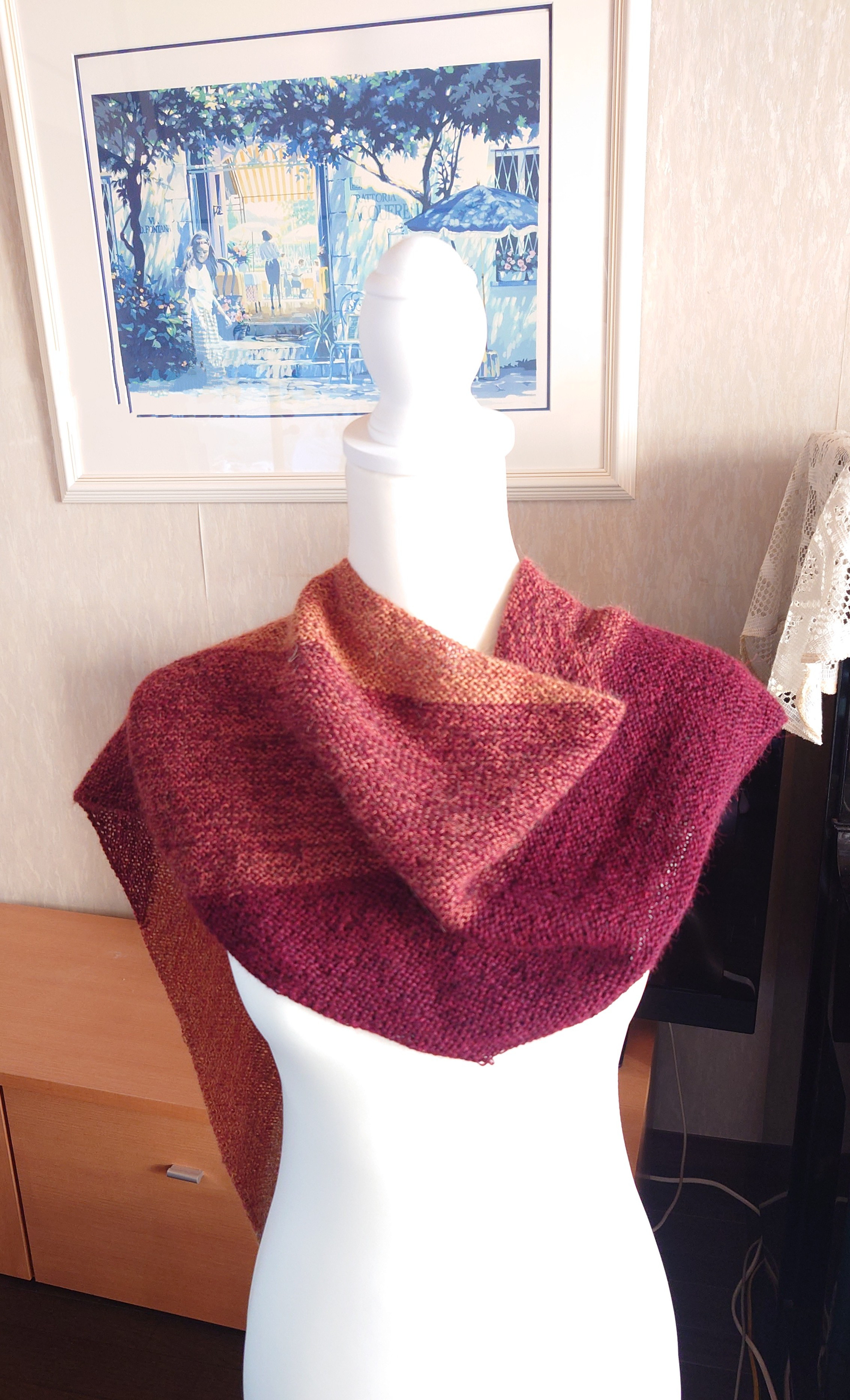 シックカラーのスカーフマフラー