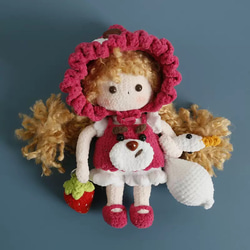 手作り人形のレアアイテム。 毛糸 手作り 編みぐるみ 人形 キーホルダー バッグチャーム 誕生日