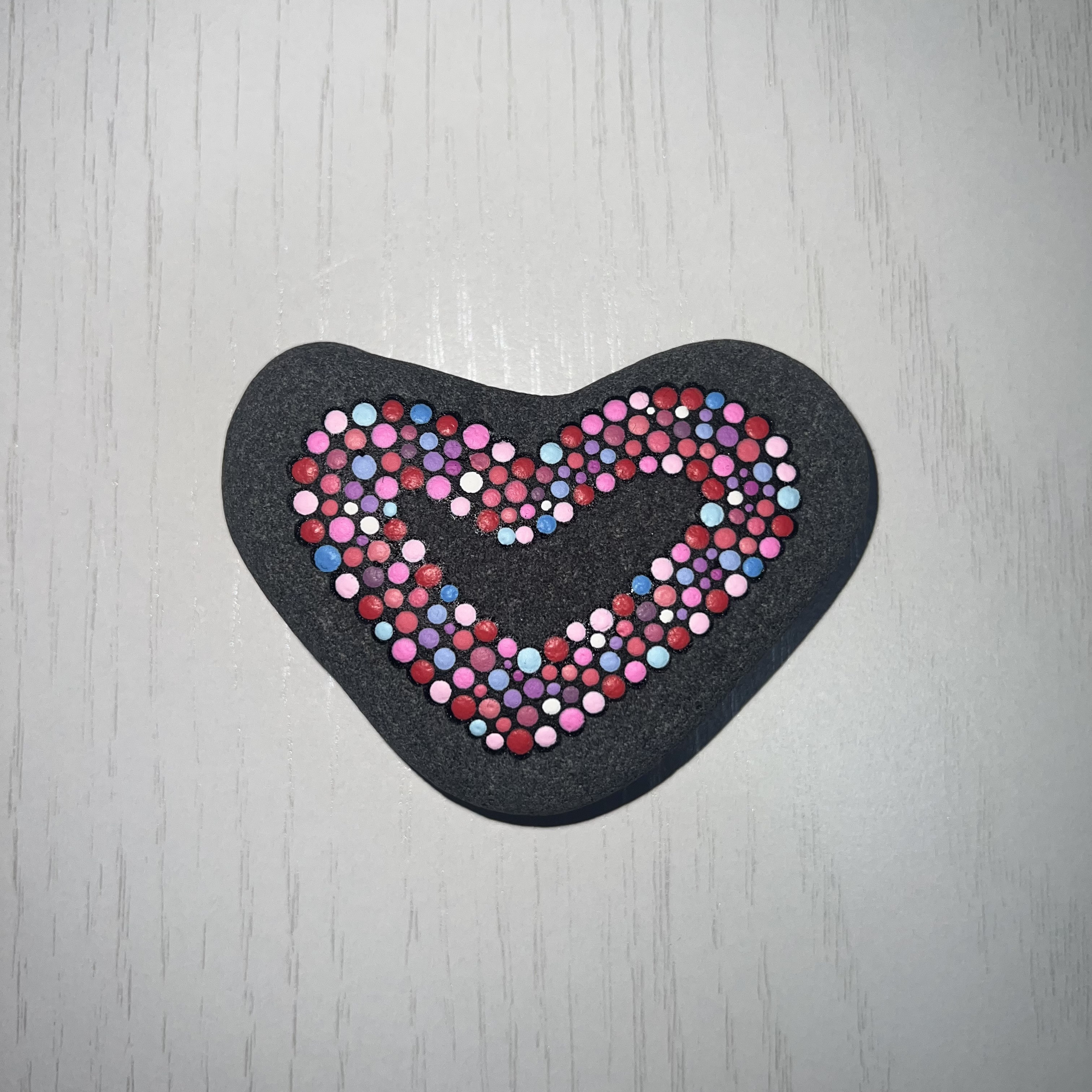 オブジェ　ストーンアート　ハート