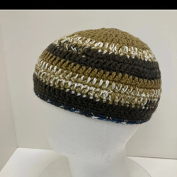 新品未使用】ハンドメイド ニット帽 りんご帽子 年中使える綿100 帽子