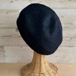 ラウンドベレー帽子・ミッドナイトブルー 3枚目の画像
