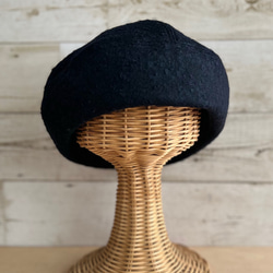 ラウンドベレー帽子・ミッドナイトブルー 6枚目の画像