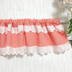 ❀❀オーダーカーテン ハンドメイド☆くるみの森 ❀❀オーダーカーテン ハンドメイド☆くるみの森 フリルカフェカーテン