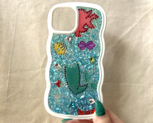 イニシャル♡マーメイド✨キラキラ カラフル 人魚 名入れ iPhoneケース 7ab58cca082c18430abbff2c49269d