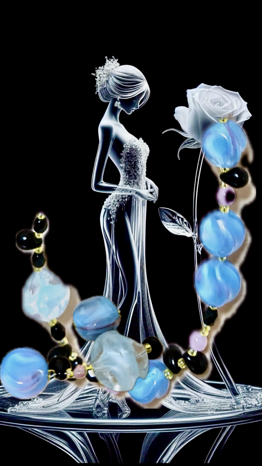 ヨーロッパビーズネックレス