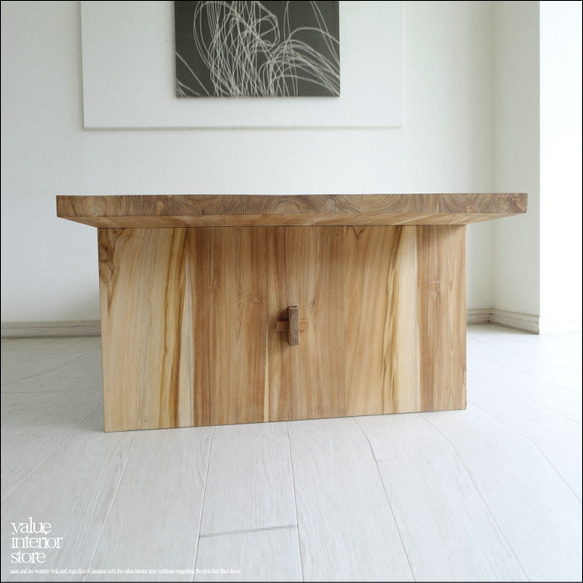 チーク無垢材 リビングテーブルTurel/150N 座敷机 座卓 センターテーブル 長机 ローテーブル 無垢材家具 6枚目の画像