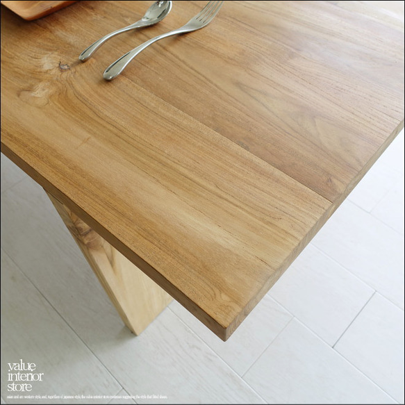 チーク無垢材 リビングテーブルTurel/150N 座敷机 座卓 センターテーブル 長机 ローテーブル 無垢材家具 7枚目の画像