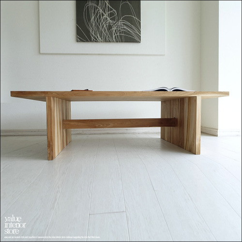 チーク無垢材 リビングテーブルTurel/150N 座敷机 座卓 センター