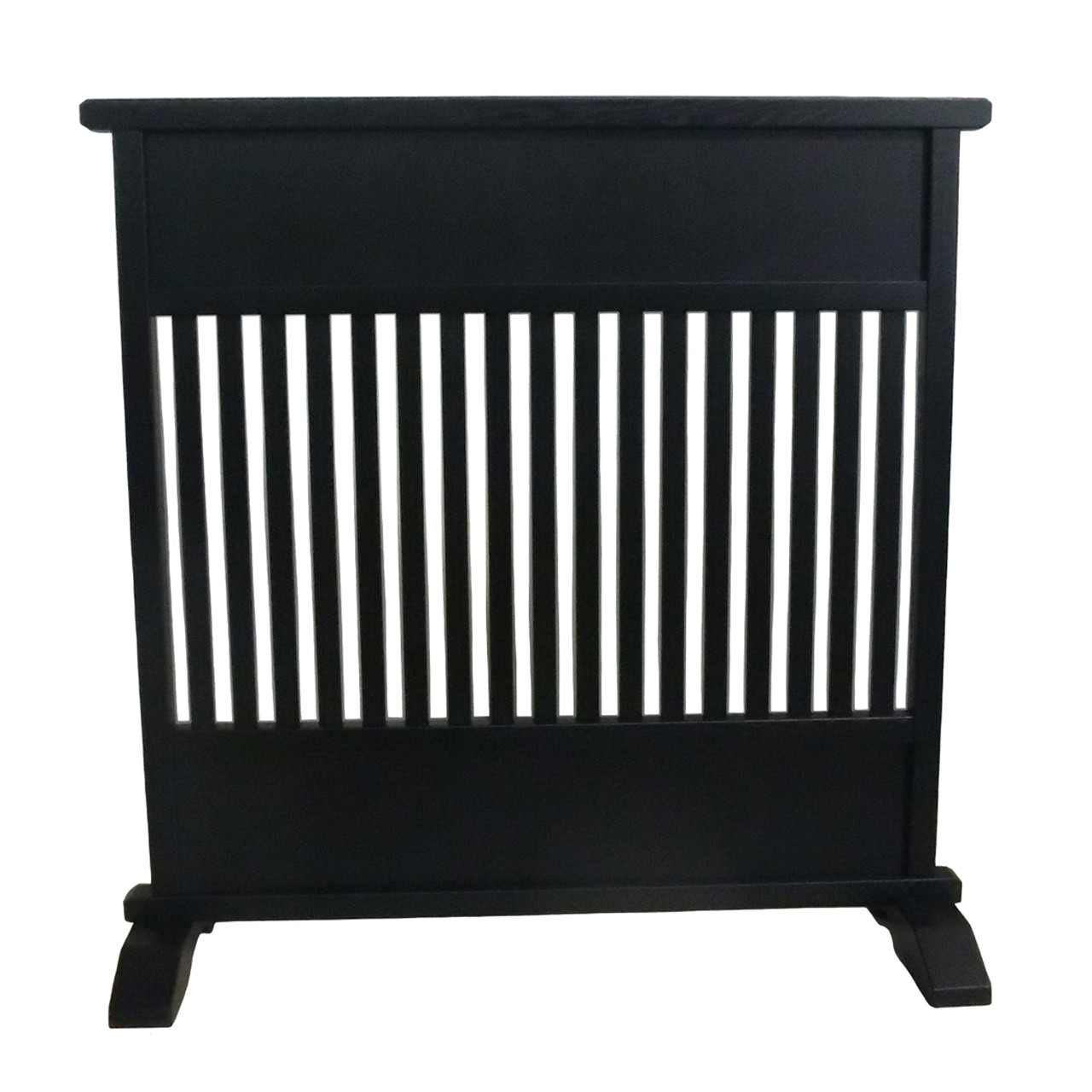 杢目が美しい わけあり ブラック 間仕切り 和風衝立 ② W90xD30xH90