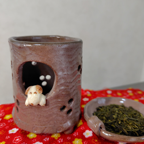 犬の茶香炉〜陶器 ディフューザー・アロマポット あさ工房 通販