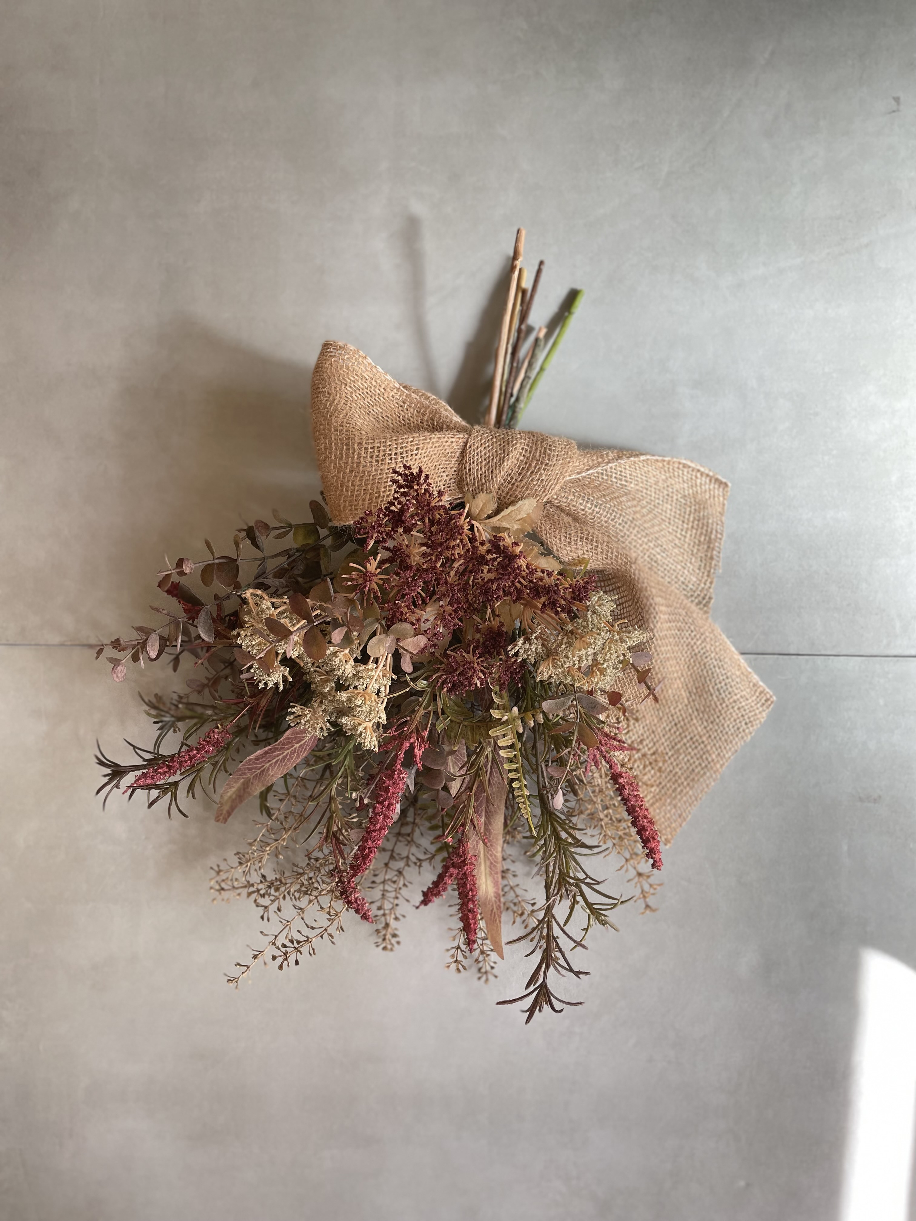 秋の草花アーティフィシャルスワッグ