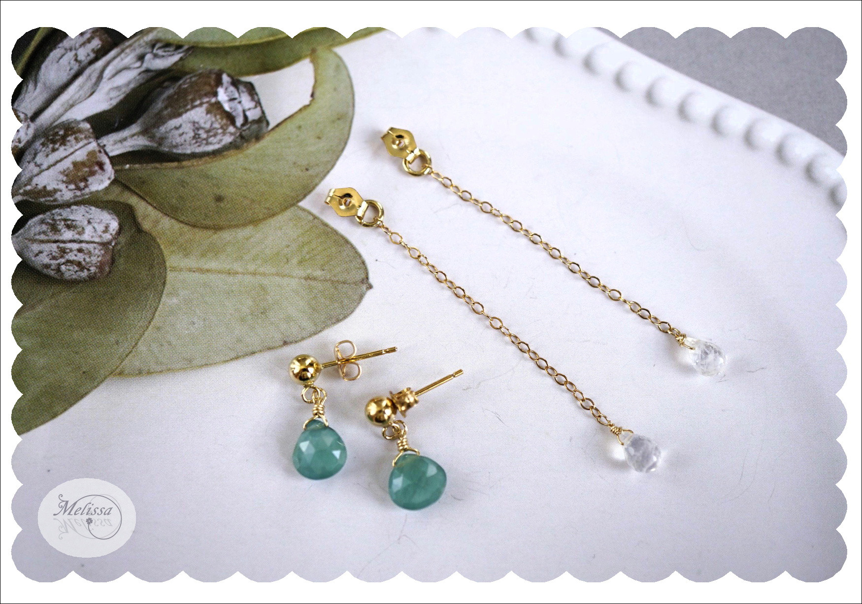 グランディディエライトの2wayピアス