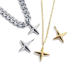 esp25 [1 件] 3D 星形吊墜，316L 醫用不鏽鋼 第7張的照片