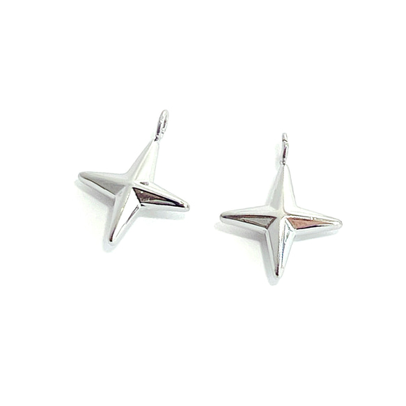 esp25 [1 件] 3D 星形吊墜，316L 醫用不鏽鋼 第1張的照片