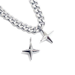 esp25 [1 件] 3D 星形吊墜，316L 醫用不鏽鋼 第3張的照片