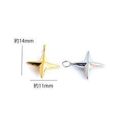 esp25 [1 件] 3D 星形吊墜，316L 醫用不鏽鋼 第8張的照片