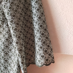 糸刺繍レースのワンピース 12枚目の画像