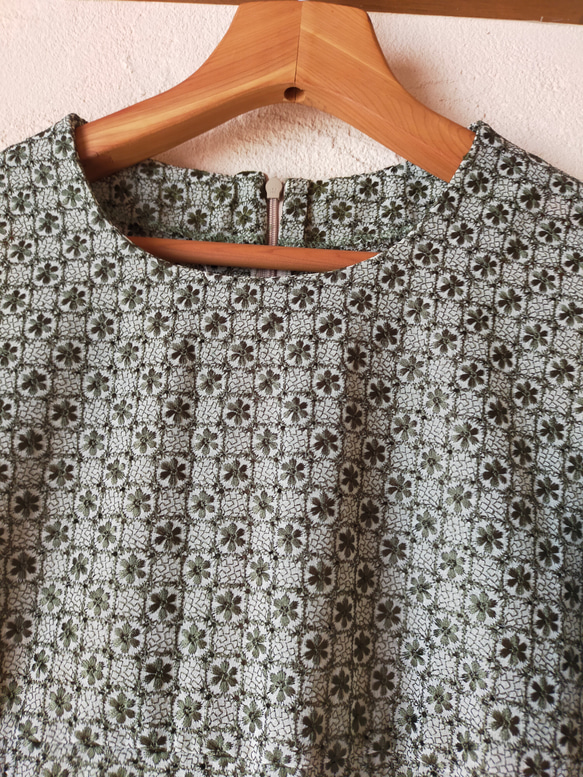 糸刺繍レースのワンピース 16枚目の画像