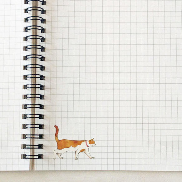 A5リングノート　猫 4枚目の画像