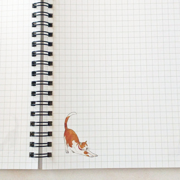 A5リングノート　猫 3枚目の画像