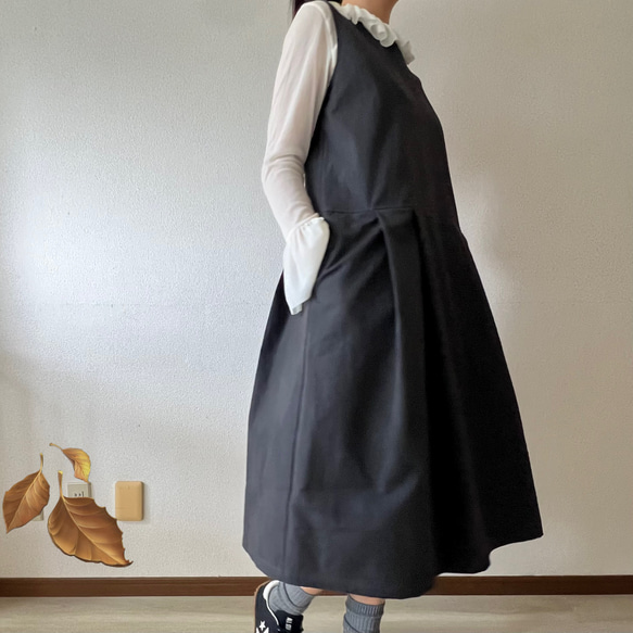 タックスカートワンピース(色選択) 5枚目の画像