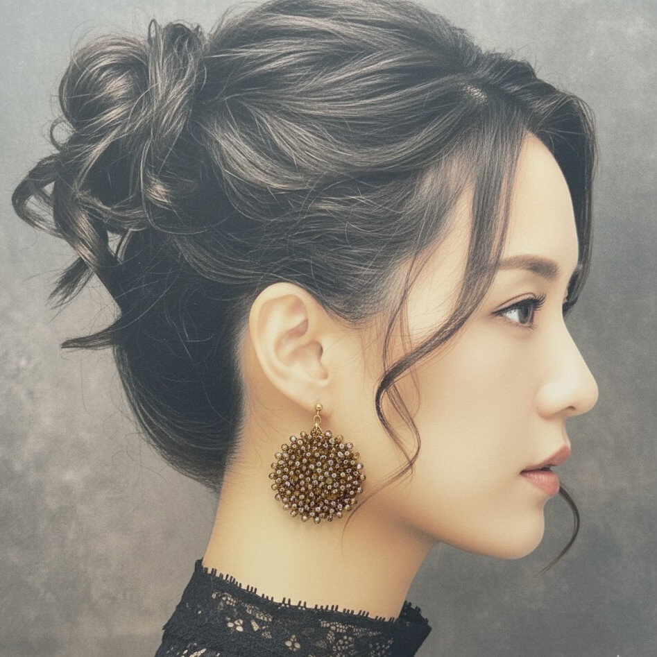 Moss Veil(モス・ヴェール)ピアス　l-bezh016p