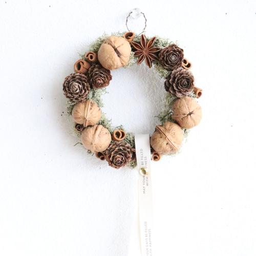 くるみのリース リース Deuxieme(ドゥズィエム) 通販 19879265｜Creema