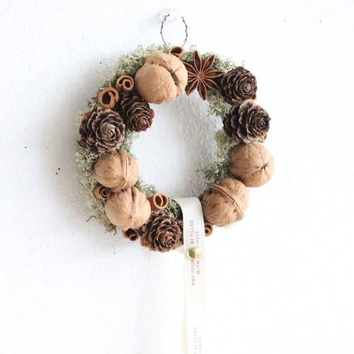 くるみのリース リース Deuxieme(ドゥズィエム) 通販 19879265｜Creema