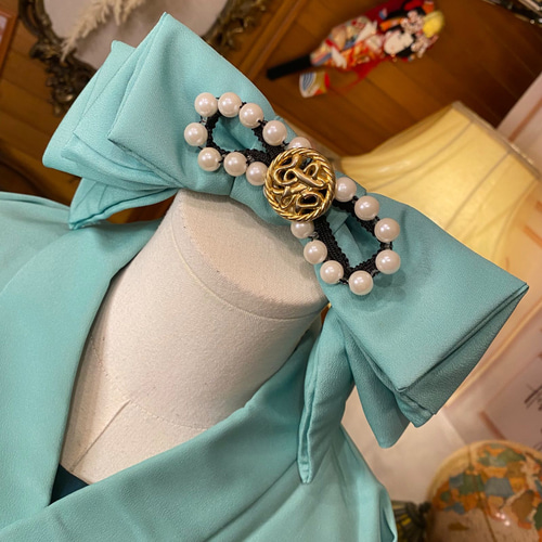 着物 ハンドメイド ワンピース パーティー ドレス 和洋折衷 コラージュ リメイク 切り替え 深緑×花唐草模様 O-83 着物 ワンピース パーティー ドレス 和洋折衷 コラージュ リメイク
