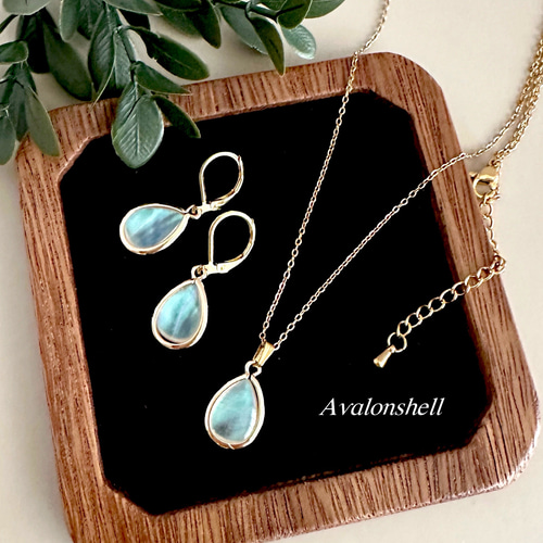 アレルギー対応✧*｡】高品質 18kgp オーロラ アバロン ホワイトシェル