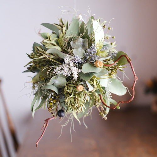 フラワーボールGreen×Pink〚フライングリースのある暮らし〛ボールVer. フラワーボール 特集】 アーティフィシャルフラワー 造花