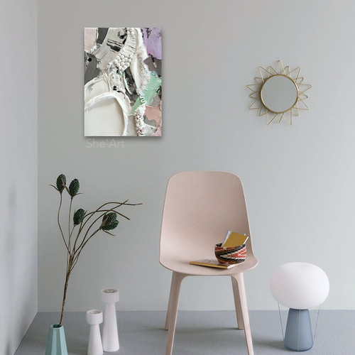 原画M・pattern・パステル/ 北欧 モダンアート 絵画 キャンバスアート