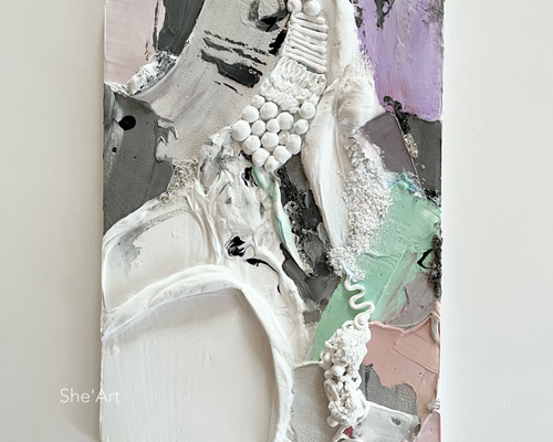 原画M・pattern・パステル/ 北欧 モダンアート 絵画 キャンバスアート