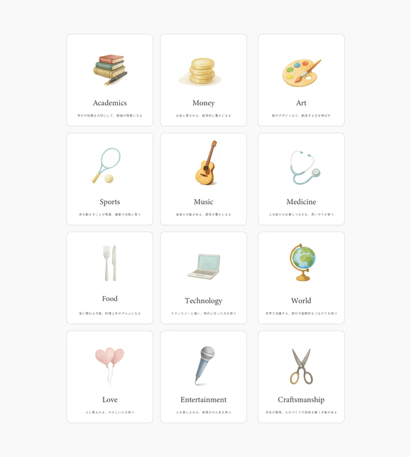 【新商品】選び取りカード 12枚セット｜記念撮影・バースデーフォトに 2枚目の画像