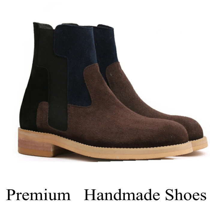 サイドゴアレザーブーツ ハンドメイドブーツ メンズブーツ ブーツ SHOES STAR サイドゴア レザー 本革 レザー