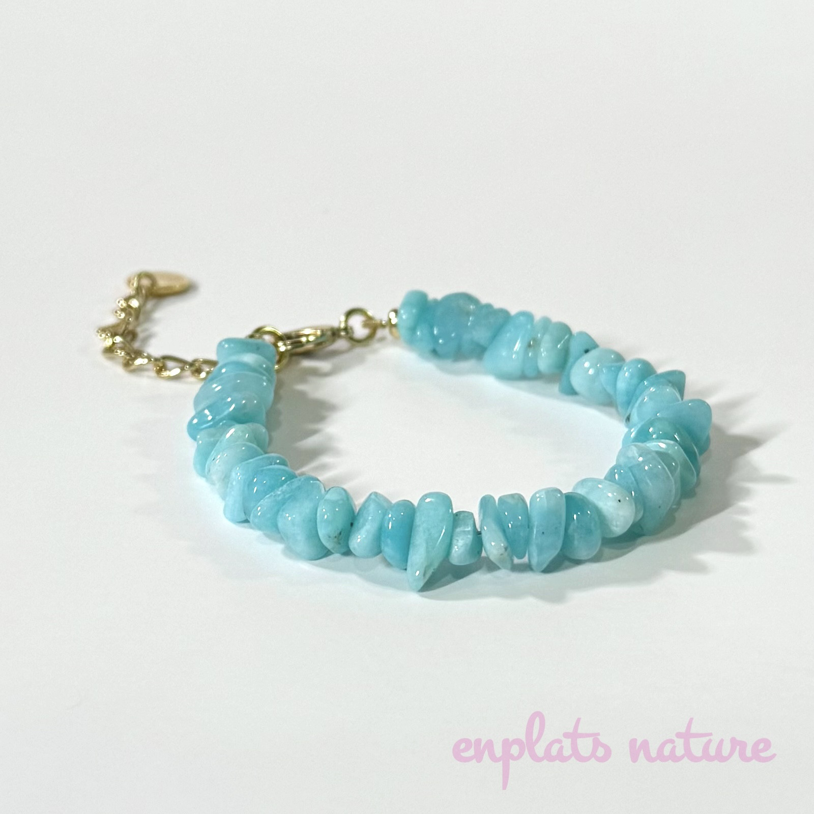 アマゾナイトさざれ⭐︎ブレスレット