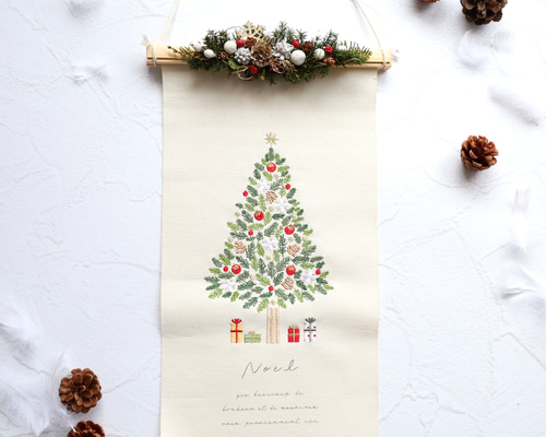 あーしゃん様　２点　クリスマスの押絵タペストリー①、お月見の押絵タペストリー⑤ あーしゃん様 2点 クリスマスの押絵タペストリー①、お月見の押絵