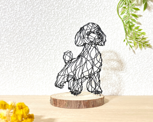 上質なワイヤーアート トイプードル】ワイヤーアート ワイヤークラフト