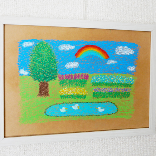 原画 風景画 「あたたかい時間」 自然 木 癒やし 優しい 絵画 アート