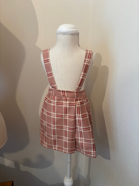 kids vest ⭐︎ タータンチェック柄サイドリボンベスト　子供服　秋冬服　ベビー服　80 90 100 110 6枚目の画像