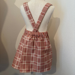 kids vest ⭐︎ タータンチェック柄サイドリボンベスト　子供服　秋冬服　ベビー服　80 90 100 110 7枚目の画像