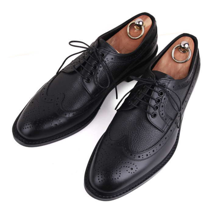 レザーシューズ メンズ ウィングチップ セミオーダーシューズ ハンドメイド メンズ レザー 本革 レザー