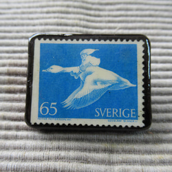 スウェーデン　童話切手ブローチ1029 1枚目の画像