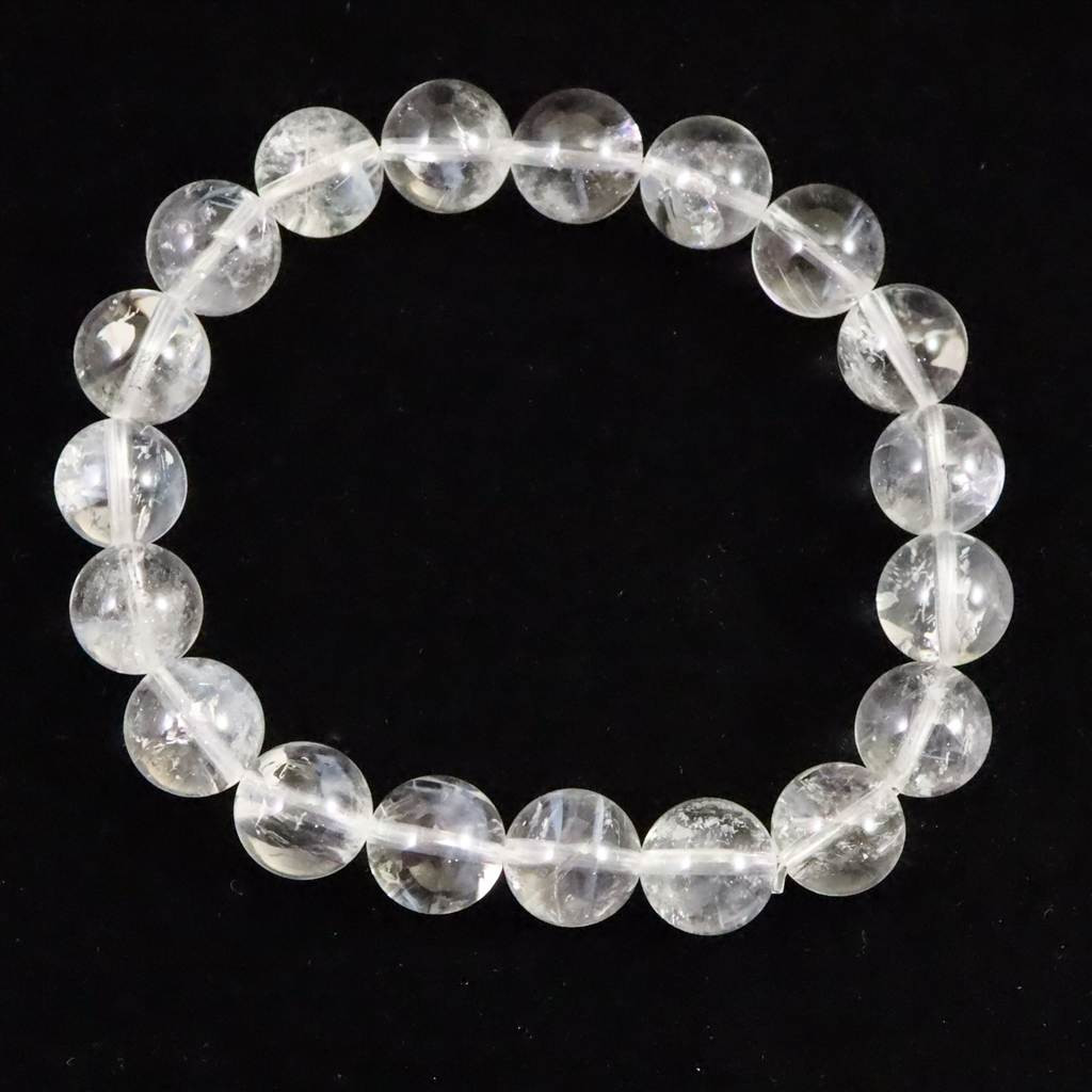 ホワイトファントム エンジェルラダークォーツ  10mmブレスレット 27.7ｇ #39368