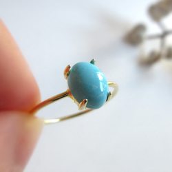 希少】6×4mm発色美「インディゴライトトルマリン」オーバルカボション