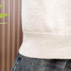 カラーボタン ニットベスト レディース 秋冬 ゆったりオーバーサイズ 綿毛糸 アンサンブル 重ね着 おしゃれ ノーカ 11枚目の画像