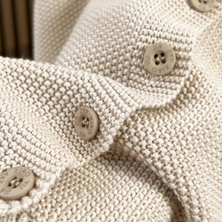 綿100% Vネック  ニットベスト 秋冬 ゆったりオーバーサイズ 綿毛糸 アンサンブル 重ね着 おしゃれ ノーカ 12枚目の画像