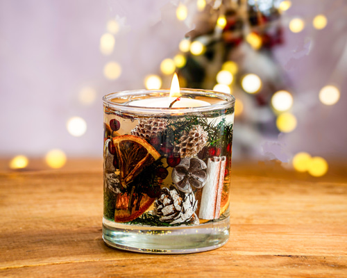 早割2025】クリスマスキャンドル＆宝石キャンドルプレゼント付き