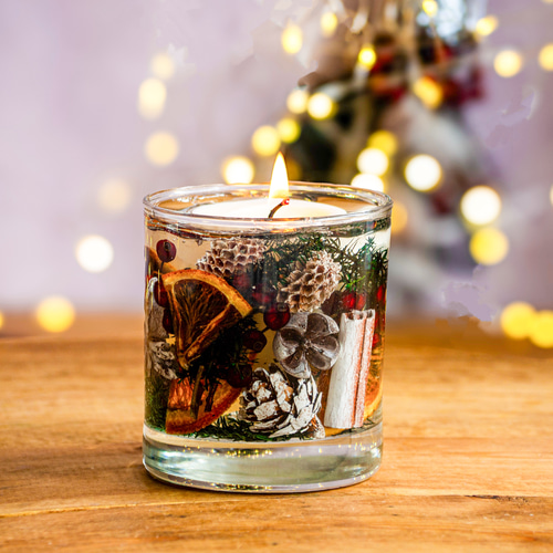 早割2025】クリスマスキャンドル＆宝石キャンドルプレゼント付き